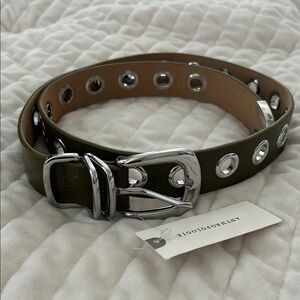 Anthropologie Grommet Moto Belt, XS, NWT